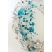 Къса дизайнерска кристална украса за коса Turquoise Charm by Rosie