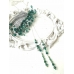 Колие за гръб с кристали Сваровски в изумрудено зелено Emerald Rose by Rosie