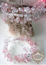 Комплект диадема за сватба и бал и гривна от кристали серия Rose Kiss by Rosie