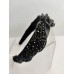 Дизайнерска черна диадема за коса с кристали модел Black Rose Queen