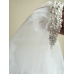 Дизайнерска булчинска диадема с кристали и перли Сваровски в комплект с воал размер М- модел Bright White Bride by Rosie
