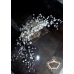 Гребен- украса за коса за Булка перли и кристали White Drops