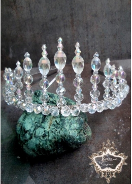 Дизайнерска тиара с кристали Сваровски Queen of Atlantis